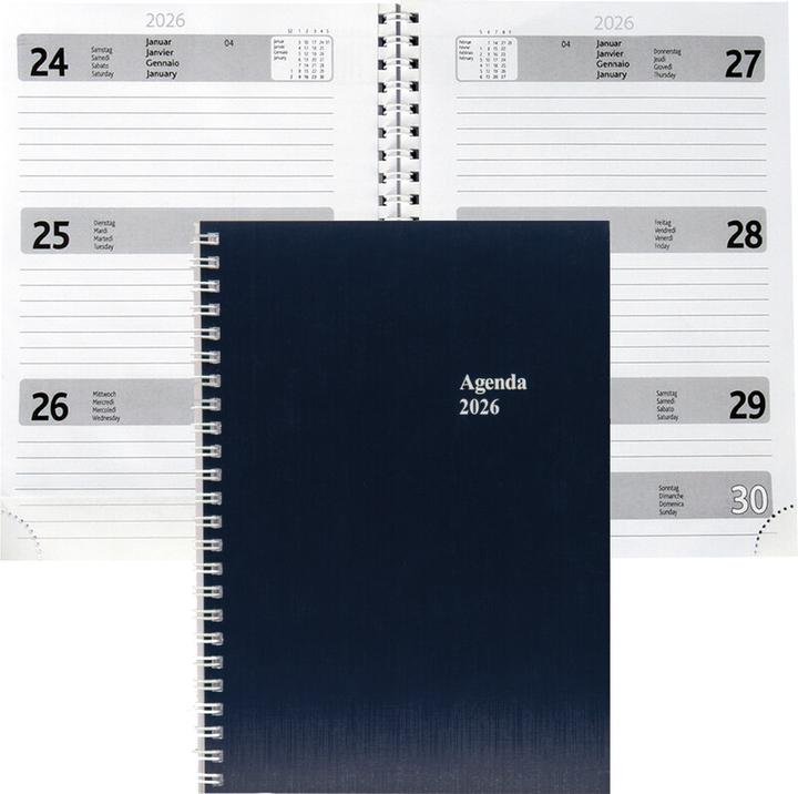 Produktbild Simplex Geschäftsagenda Wire-O (148 x 208 mm, Deutsch, Französisch, Italienisch, Englisch)