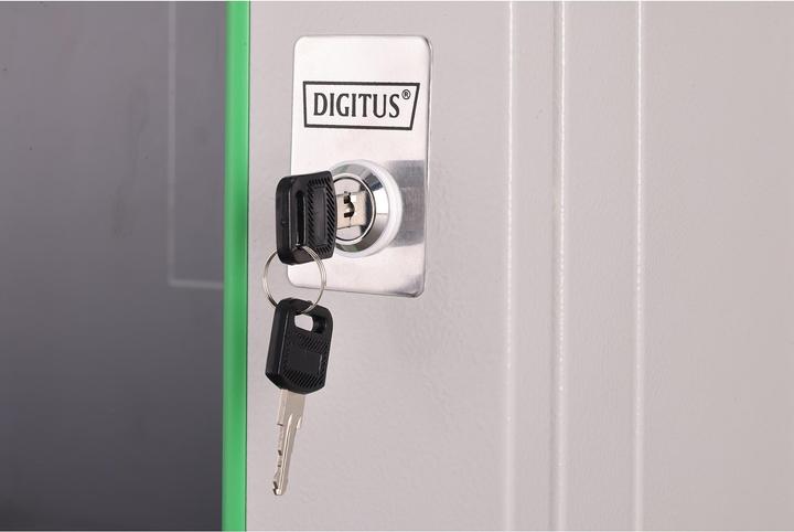 Productafbeelding Digitus 48,3cm 19inch wandkast 9U SoHoline RAL7035 grijs zonder voet 505mmx600mmx450mm (9 HE, 19 inch rek)