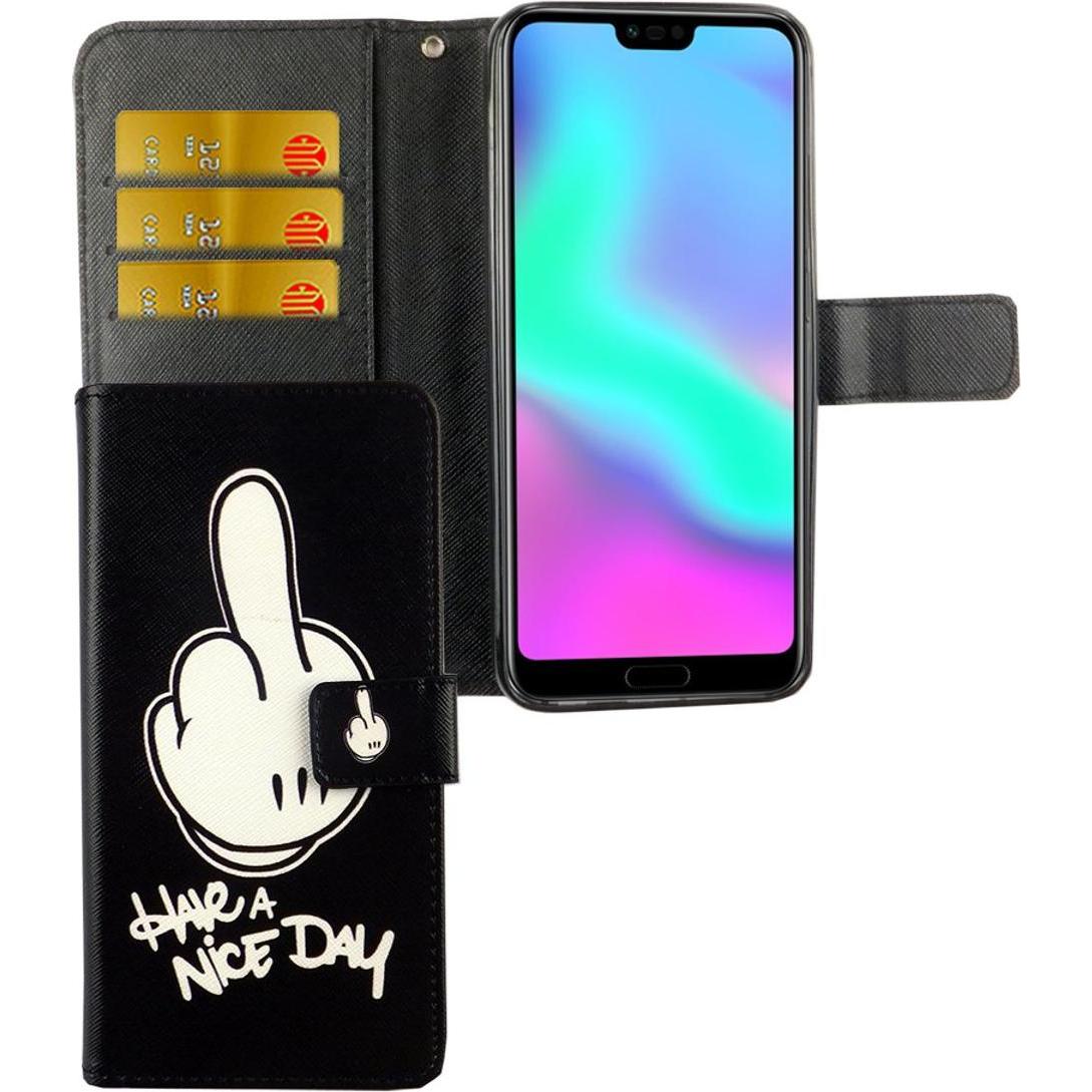 Thumbnail - König Design Hülle Handy Schutz für Huawei Honor 10 Case Cover Tasche Wallet Etui Handyhülle (Honor 10), Smartphone Hüll...