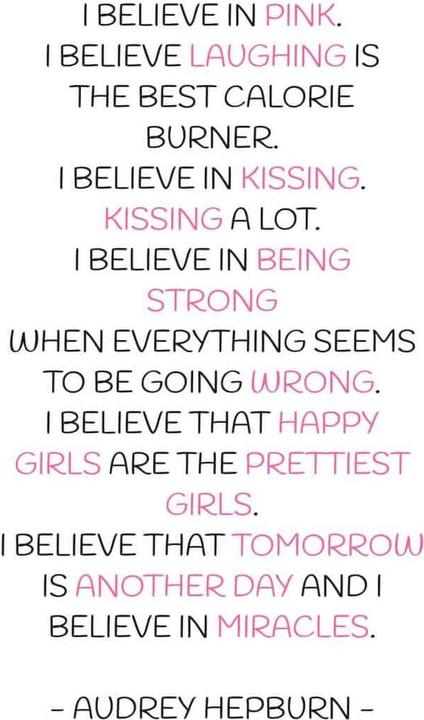 Actual product image Trenddeko I believe in pink - Audrey Hepburn (100 x 170 cm)