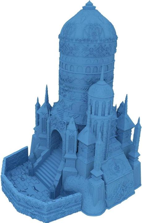 Produktbild Feldherr Fates End Würfelturm Eladrin himmelblau 3D gedruckt Tabletop (Kunststoff)