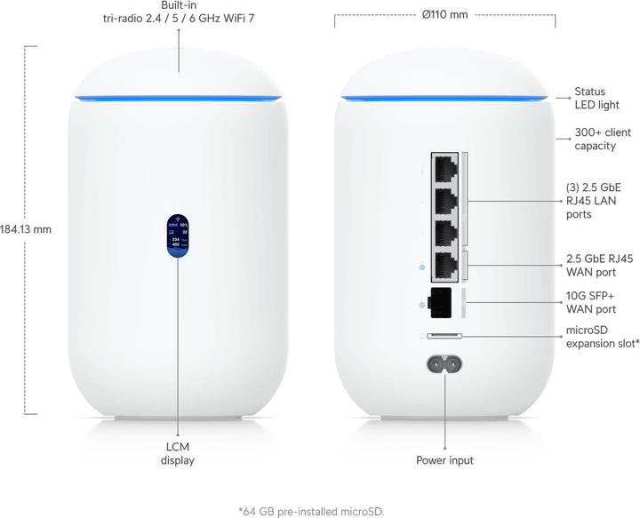 Image du produit Ubiquiti Dream Router 7