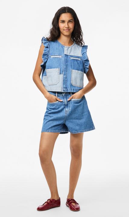 Image du produit Pieces PCFIE HW PATCHWORK Jeansshorts