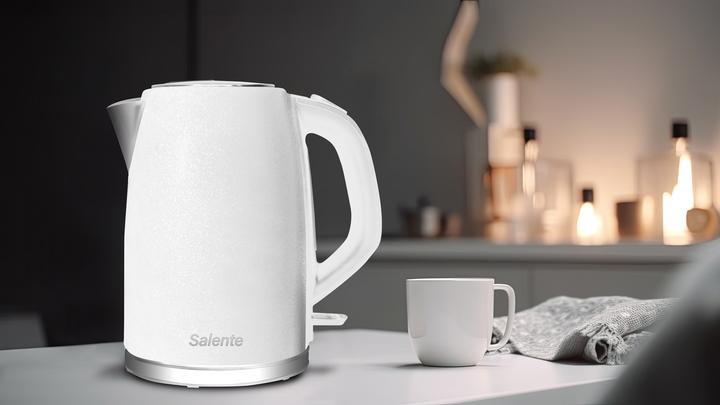 Image du produit Salente IceQueen, bouilloire à ébullition rapide 1.7 l, acier inoxydable, blanc (1.70 l)