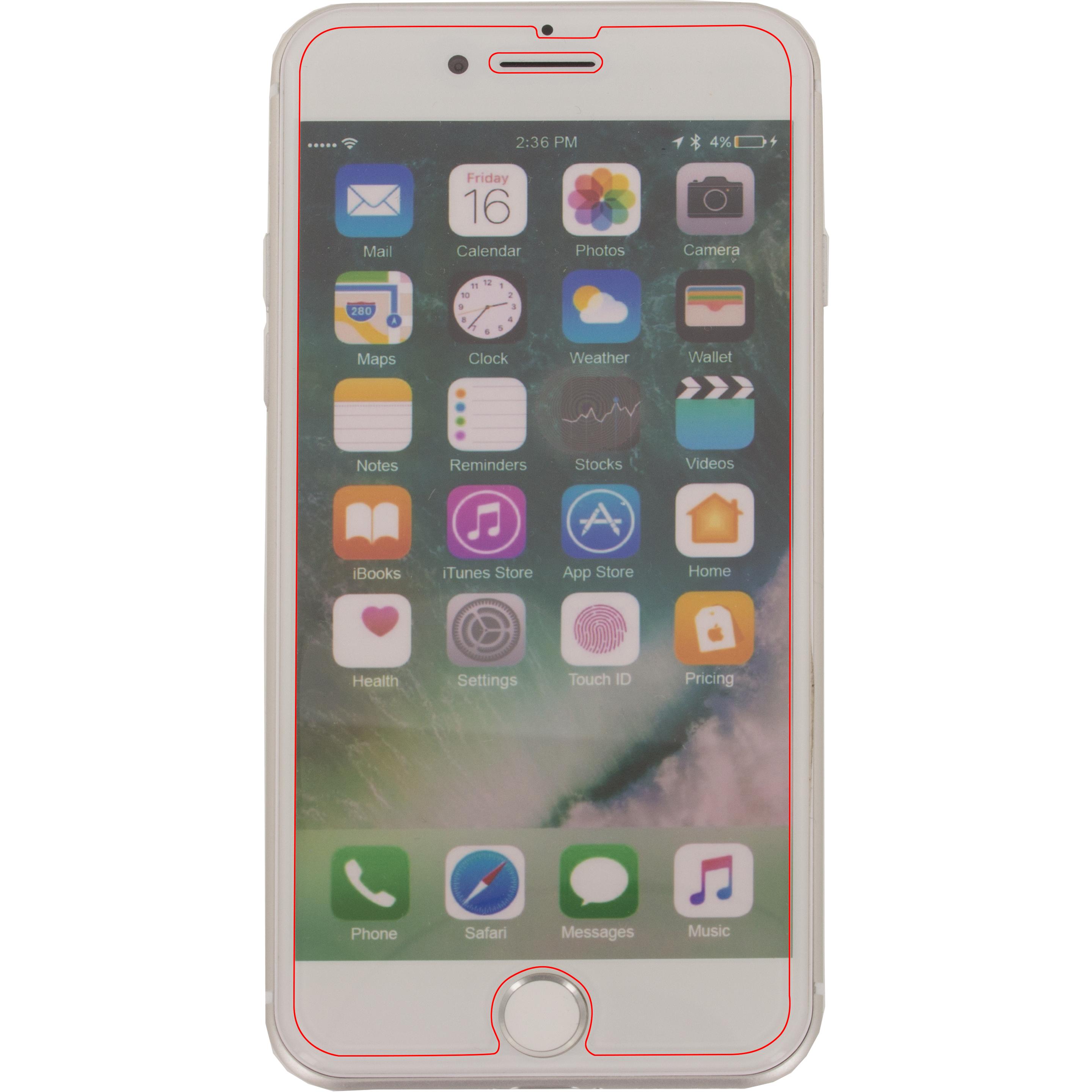 Mobilize MOB-46763 (1 Stück, Apple iPhone 7 Plus), Smartphone Schutzfolie, Transparent
