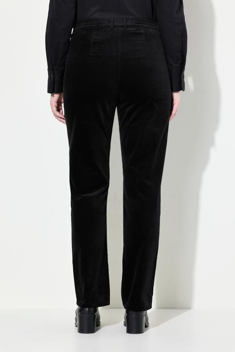 Produktbild Ulla Popken Samthose Mony, konisches Bein, Komfortbund, Stretch (42)