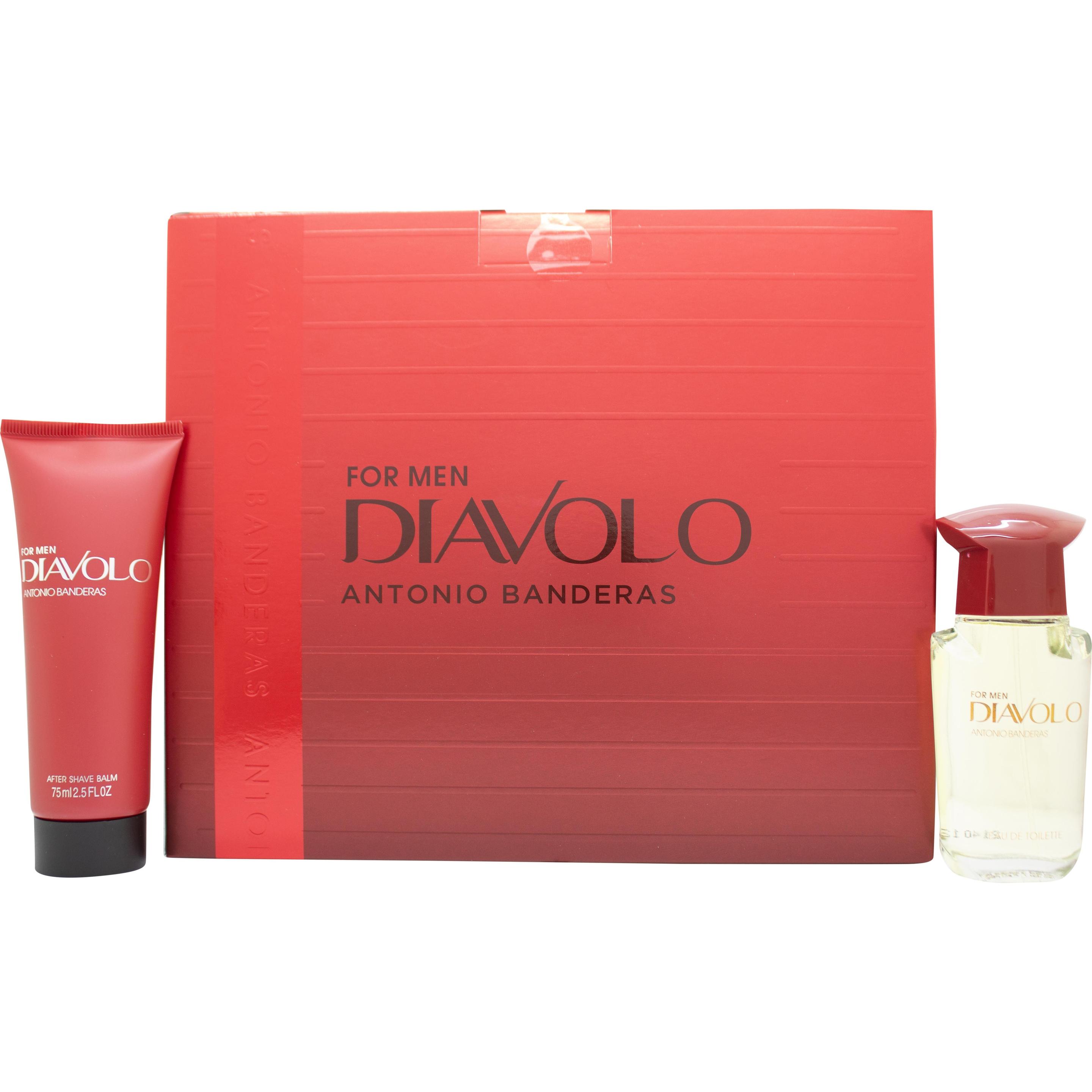 Antonio Banderas, Set regalo bellezza, Diavolo For Men Gift Set 50ml Eau De Toilette And 75ml Aftershave Balm (Set di profumi)