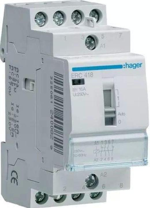 Image du produit Hager Relais d'installation 16A 2S+2Ö 230V ERC418