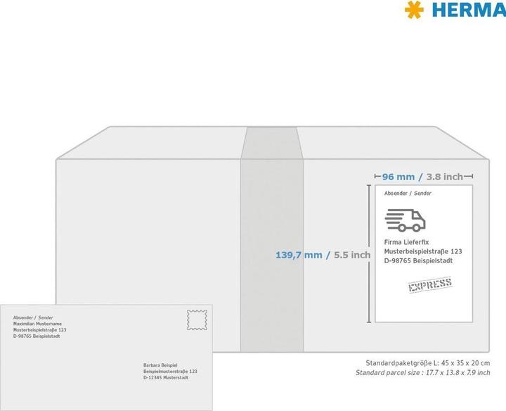 Produktbild HERMA Inkjet Etiketten A4