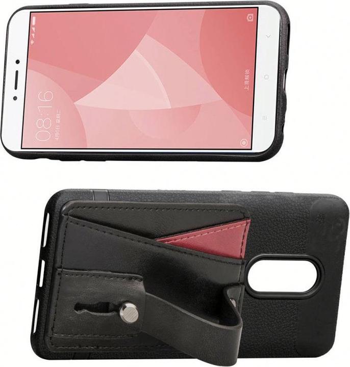 Produktbild Plutoos Card Holder Wallet Sticker Phone Ring Finger Phone Holder Stand Case-Brown