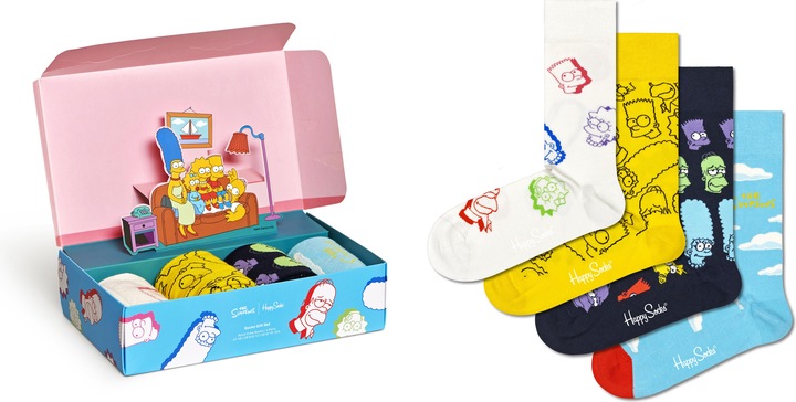 Actual product image Happy Socks Clouds In The Sky Gift Set (pack of 4, 41 - 46)