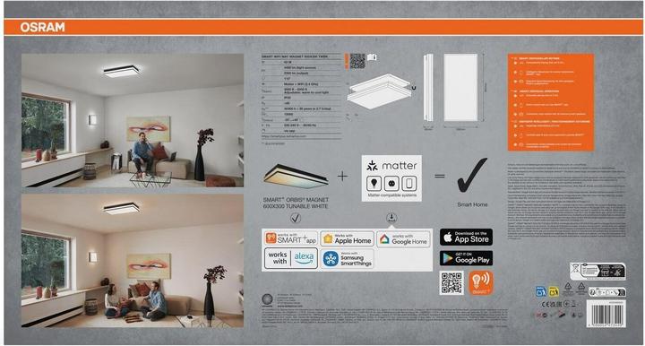Produktbild Osram Deckenleuchte SMART+ Orbis Magnet 60 x 30 cm, TW (4400 lm)
