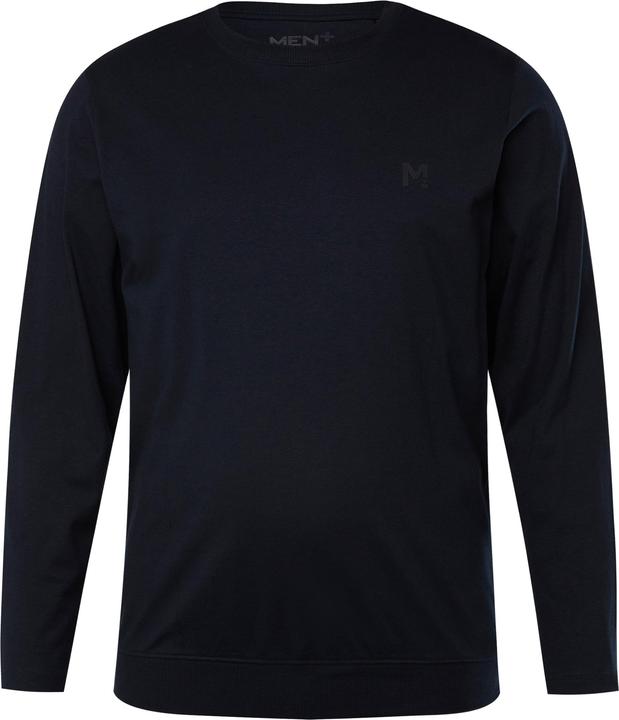 Produktbild Men+ Langarmshirt, Basic, Bauchfit, Rundhals (4XL)