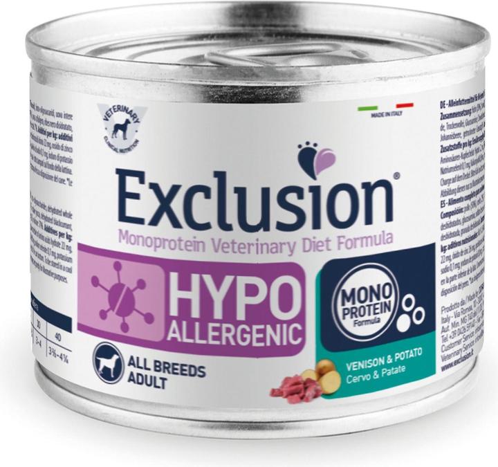 Actual product image Exclusion Hypoallergenic Venison & Potato (Adult, 24 pcs., 200 g)