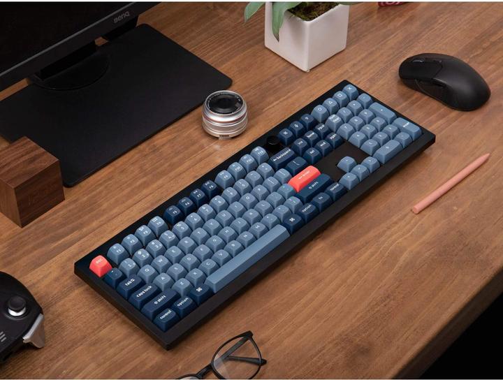 Immagine prodotto Keychron V6 Max QMK/VIA Tastiera meccanica personalizzata senza fili completamente assemblata Manopola, nero (USA, Cablato, Senza fili)