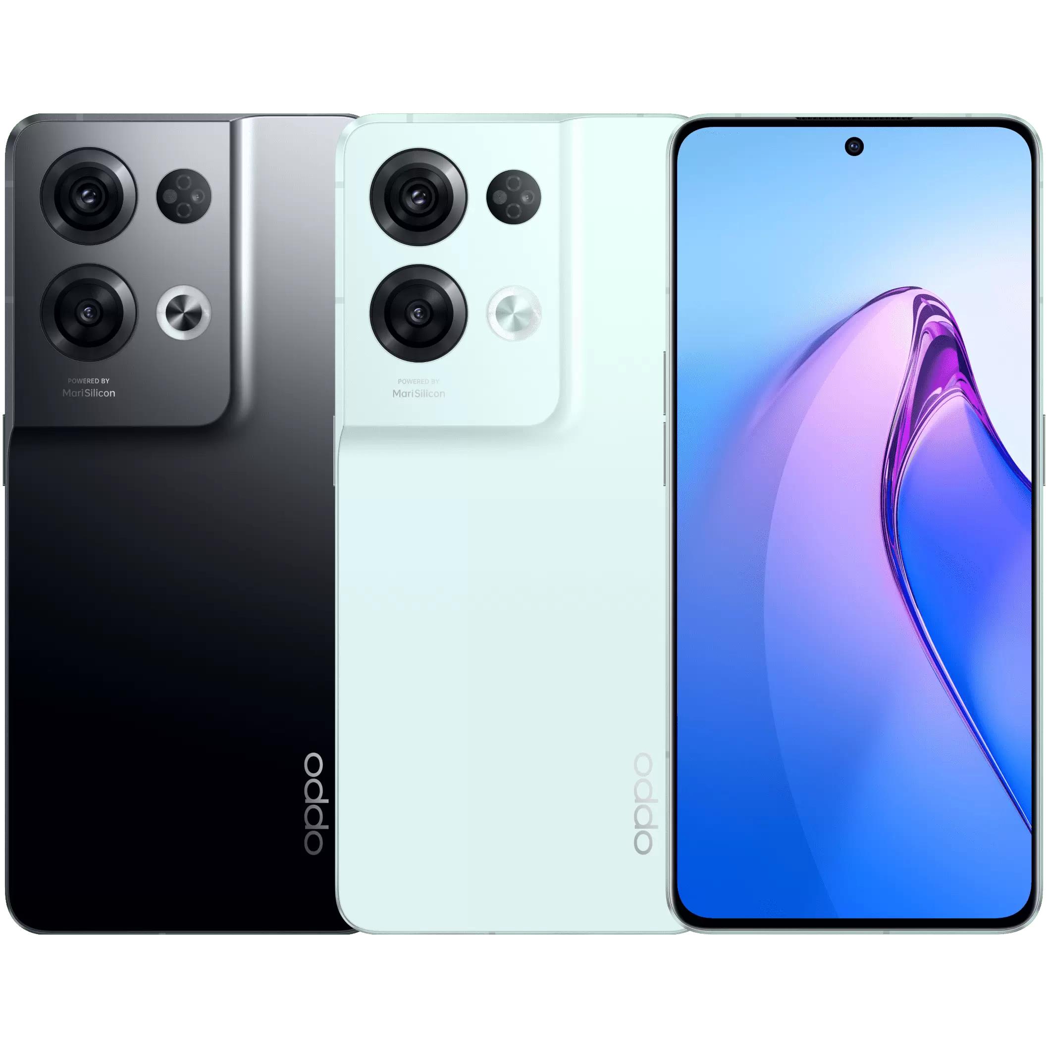 TIM Oppo Reno8 Pro (256 GB, Glazed Black, 6.70", Dual SIM, 50 Mpx, 5G), Smartphone, Schwarz