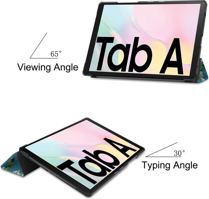Actual product image Lobwerk Cover for Samsung Galaxy Tab A7 SM-T500 T505 Smart Cover case with stand function and auto (Samsung Galaxy Tab A7)