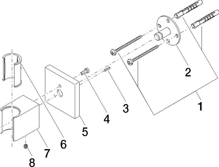 Produktbild Dornbracht Deutschland Brausehalter MEM verchromt