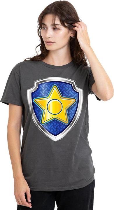 Immagine prodotto Paw Patrol Maglietta Chase Distintivo Adulto Unisex (S)