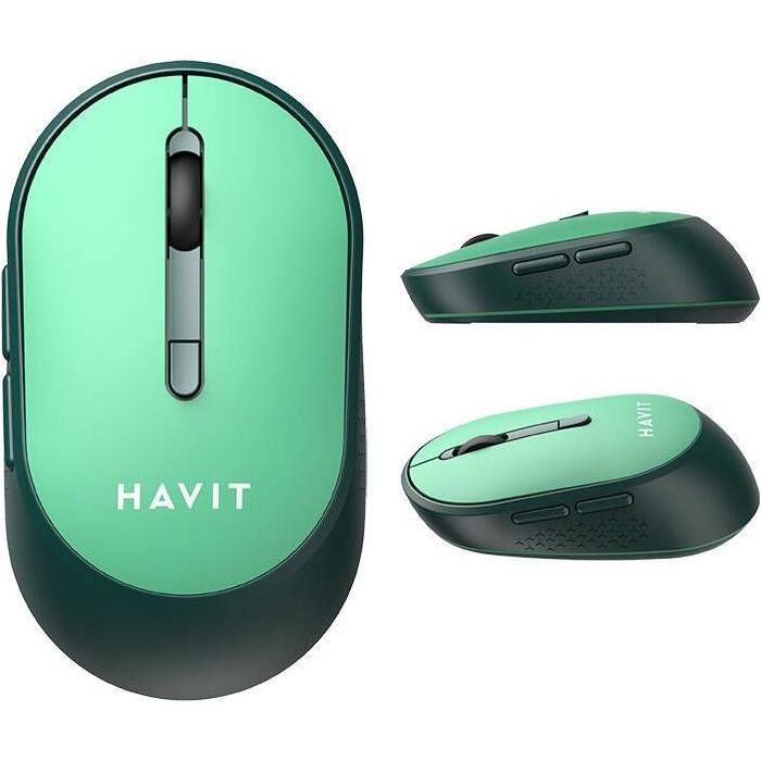 Thumbnail - Havit Wireless mouse MS78GT -G (green) (Kabellos), Maus, Grün