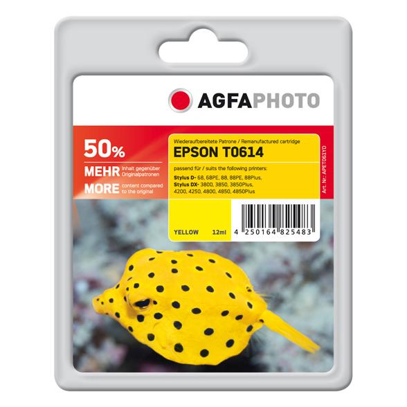 Agfaphoto Cartouche encre Epson T0614 Jaune - vue 2