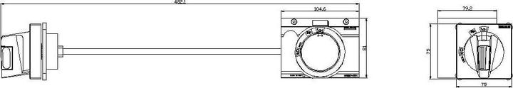 Produktbild Siemens Side mounted rotary operator IEC