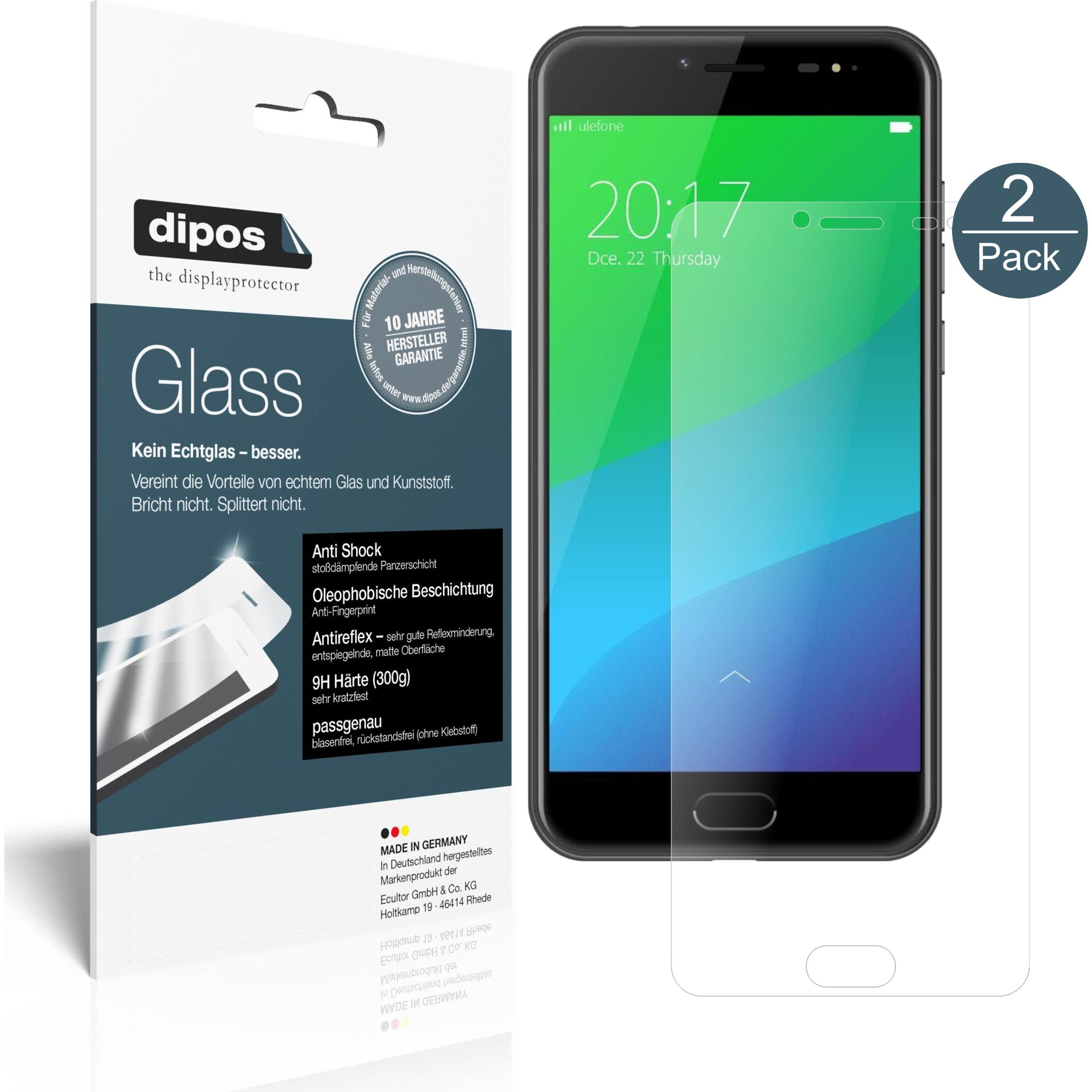 Dipos Displayschutz Anti-Shock (2 Stück, Ulefone Gemini Pro), Smartphone Schutzfolie, Transparent