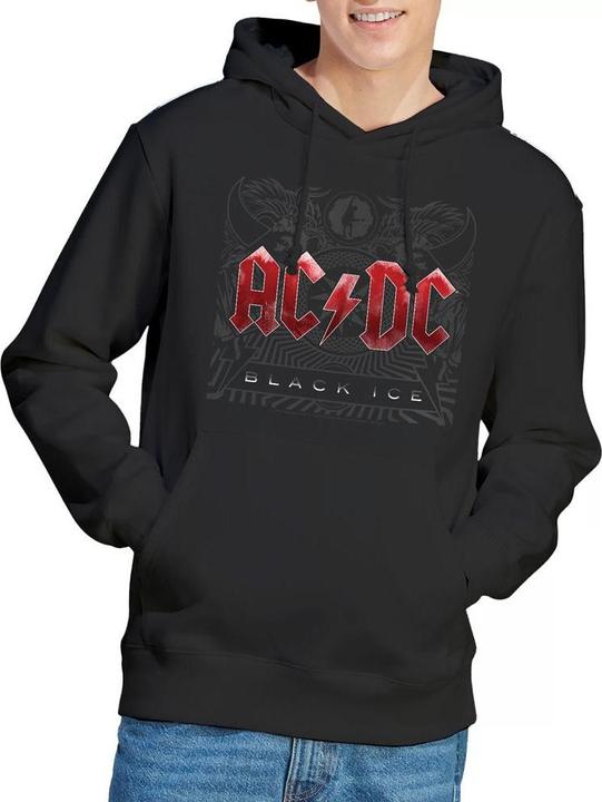 Immagine prodotto AC/DC Black Ice Felpa con Cappuccio Uomo (L)