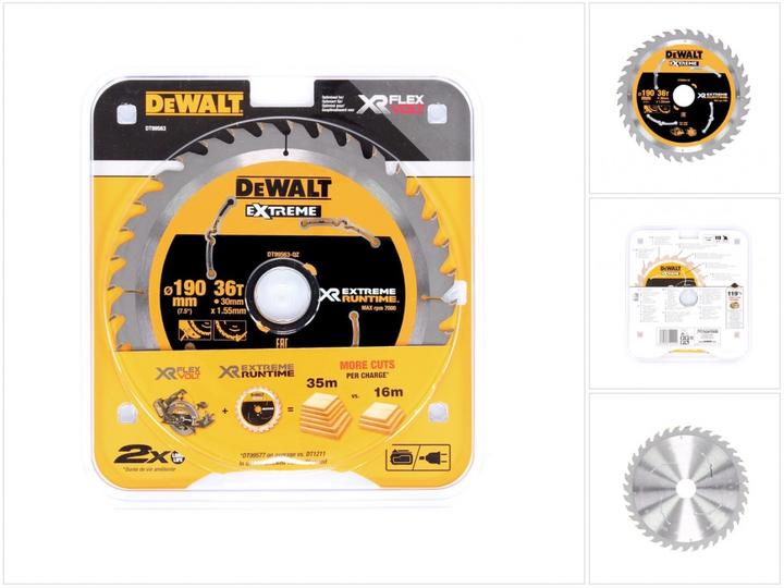 Actual product image DeWalt Circular saw blade hand circular saw 190/30mm 36WZ/FZ