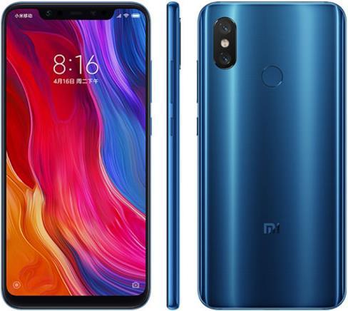 Actual product image Xiaomi Mi 8 (128 GB, Blue, 6.21", Dual SIM, 4G)