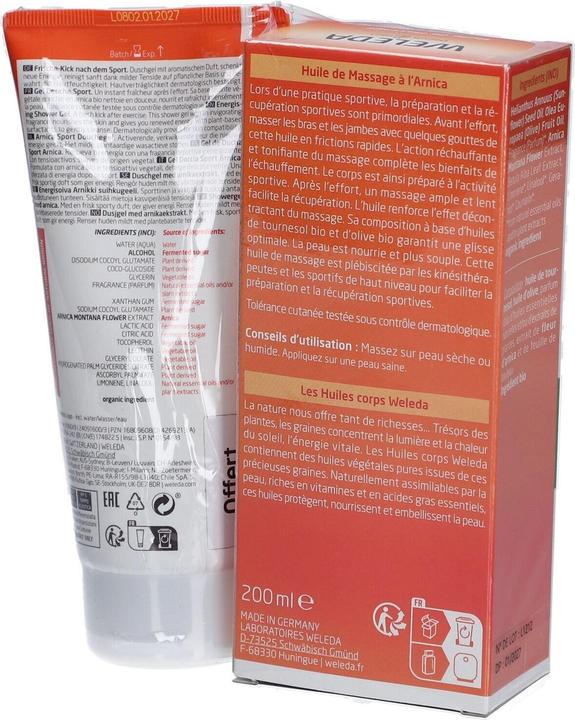 Actual product image Weleda Arnica Oil Massage and Gel Shower 200ml (200 ml)