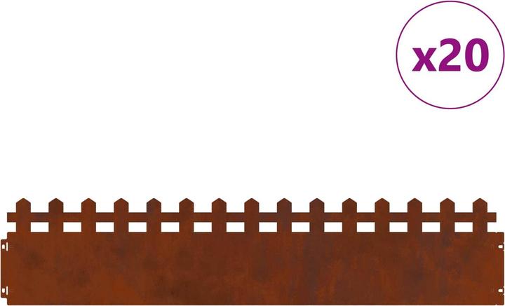 Produktbild vidaXL Rasenkanten (103 cm)