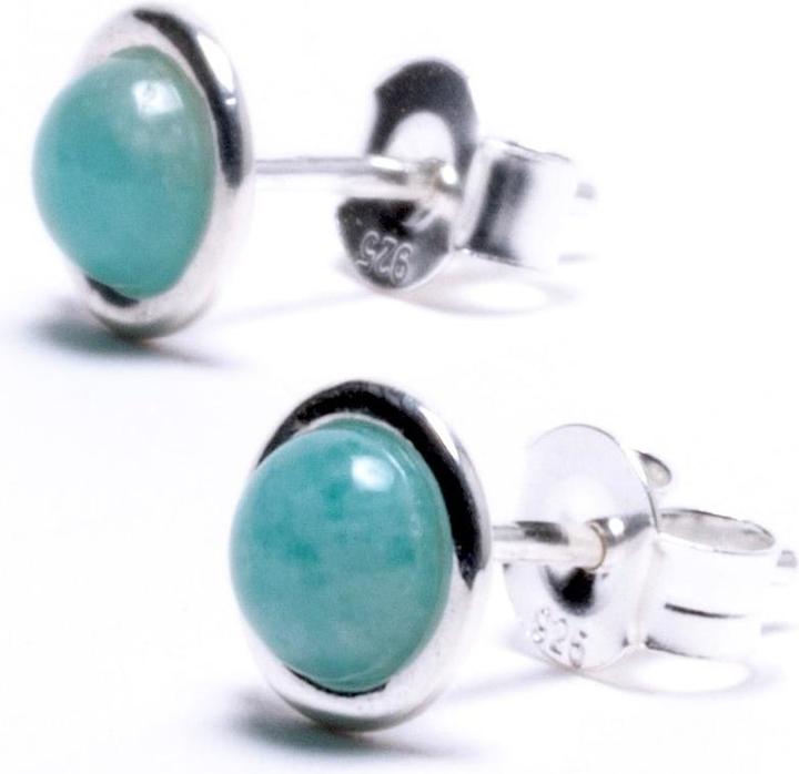 Immagine prodotto Balibay Panja Damen Ohrstecker mit Amazonit Steinen & Silber (Amazonite, Argento 925)
