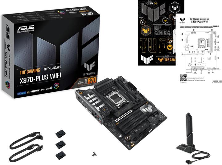 Image du produit ASUS TUF GAMING X870-PLUS WIFI (AM5, AMD X870, ATX)