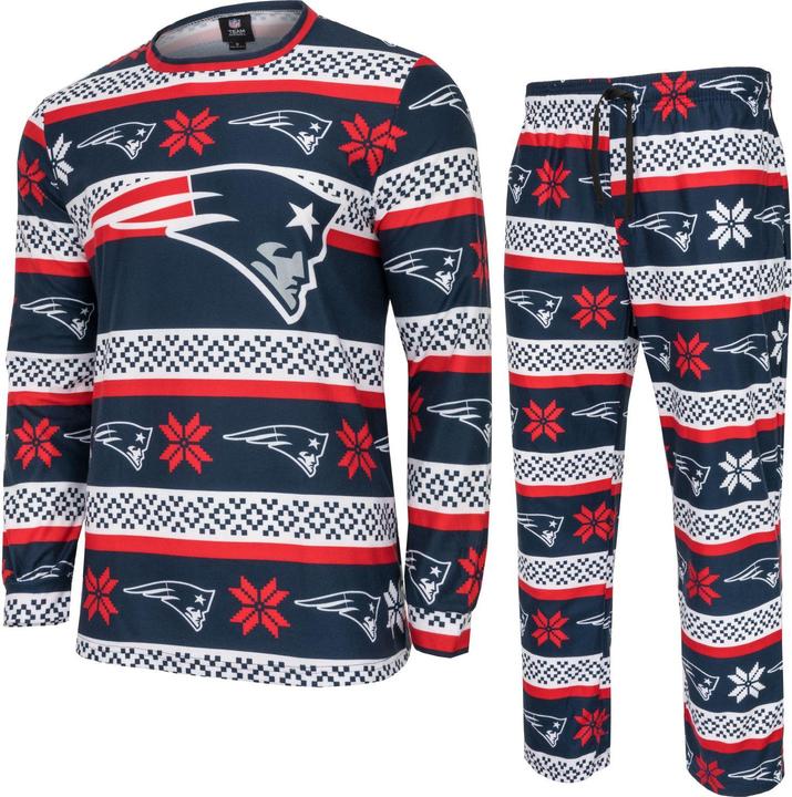 Produktbild Foco NFL Winter XMAS Pyjama Schlafanzug New England Patriots - L (L)