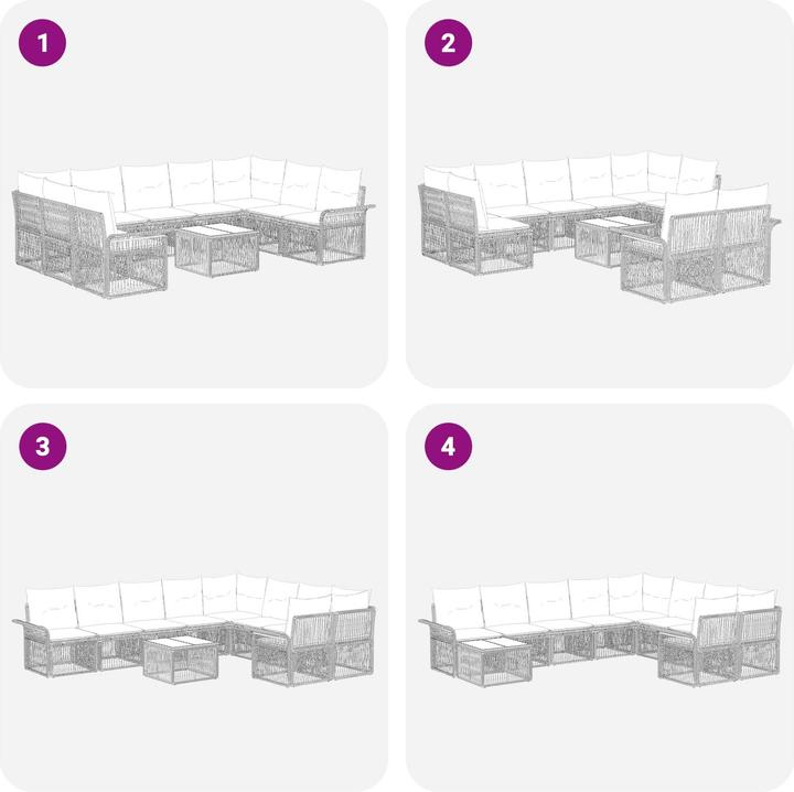 Produktbild vidaXL Garten-Sofa