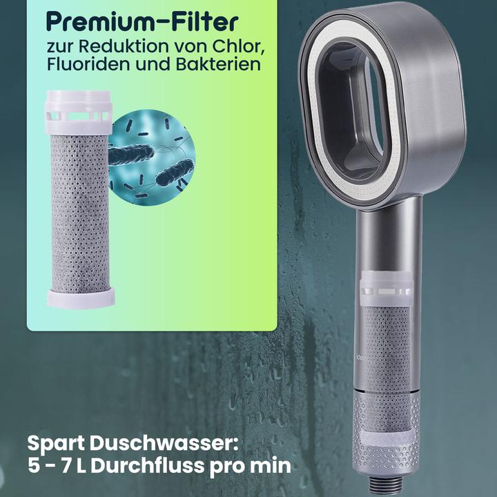Produktbild Ideoon 3-in-1 WasserSpar Duschkopf (3 Strahlarten, 7 l/min)