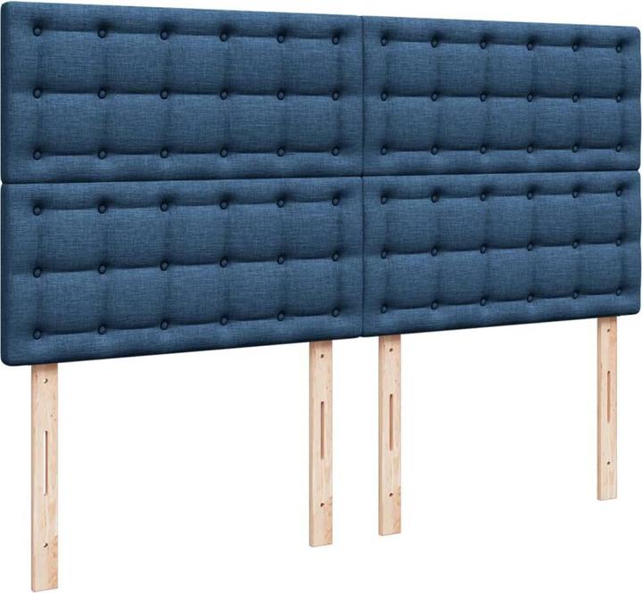 Actual product image vidaXL Bo x springbett mit Matratze 200 x 200 cm Stoff (200 x 200 cm)