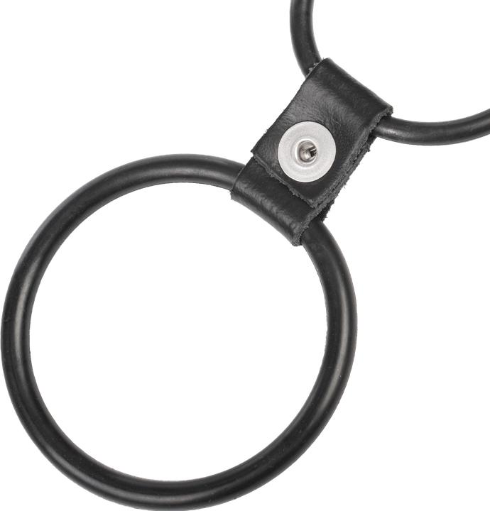 Produktbild Rimba Dreifacher Penisring aus Gummi – Schwarz (3.50 cm)