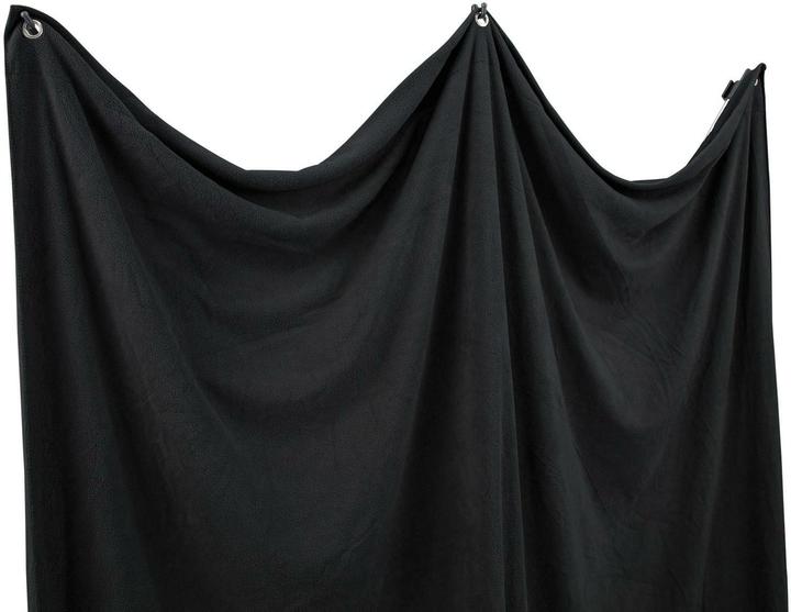 Actual product image Westcott X-Drop Pro - Rich Black (8' x 8') Wrinkle-Resistant Backdrop, 2.4x2.4m (244 cm, 244 cm)