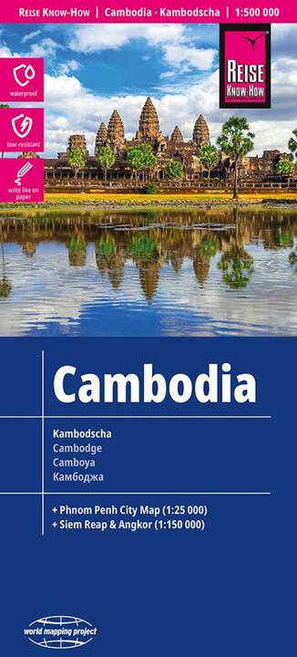 Actual product image Map Kambodscha / Cambodia (1:500.000)