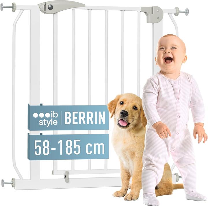 Produktbild IB-Style Treppenschutzgitter Berrin für Babys und Haustiere, 58-185 cm (58 cm)