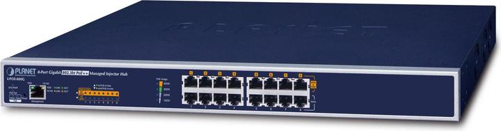 Image du produit Planet UPOE-800G Injecteur de puissance (rack) (802.3af (PoE), 802,3at (PoE+), 400 W)