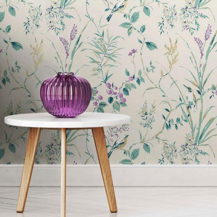 Actual product image Crown Mariko Bird Wallpaper (53 x 1000 cm)