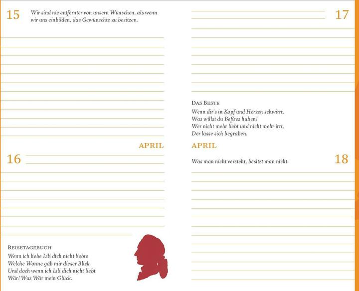 Produktbild Salve! 365 Tage mit Goethe (Harter Einband, Deutsch)