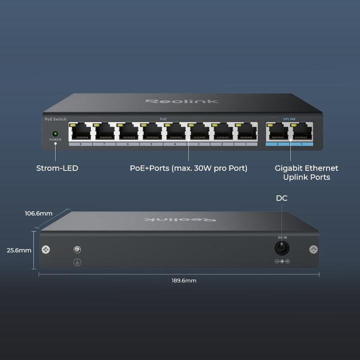 Immagine prodotto Reolink RLA-PS1 (802.3af (PoE), 802,3at (PoE+), 120 W)