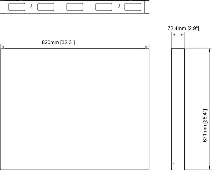 Produktbild Multibrackets Abdeckrahmen, Stahl, zu Enclosure Totem 55"