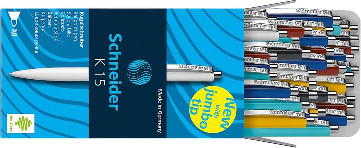 Image du produit Schneider Remplisseur automatique K 15, 0,5 mm, corps en différentes couleurs, bleu (triés par couleur, 50 x)