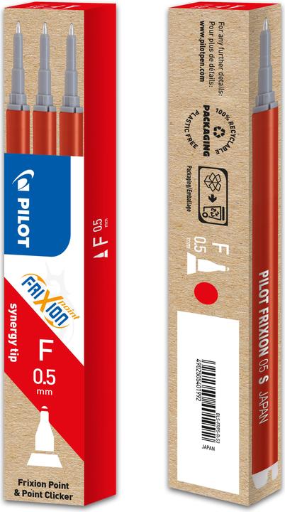 Produktbild Pilot FriXion Refill Point Set Set à 3 (3 Stück, Rot, 0.25 mm)