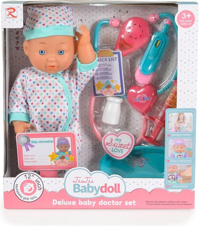 Produktbild Moni Kinderpuppe 31 cm Stethoskop